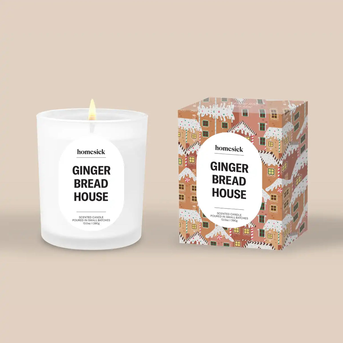 Gingerbread House Candle
